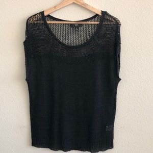 EUC Mossino Black Sweater Top SZ Small